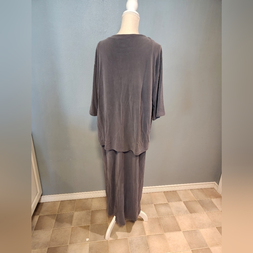 Pure Jill modal blend two-piece maxi dress in onyx size large - Picture 2 of 6